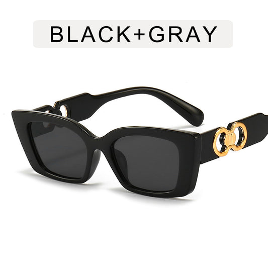 Vintage Oversized Cat Eye Sunglasses Women Sun Protection Lenses