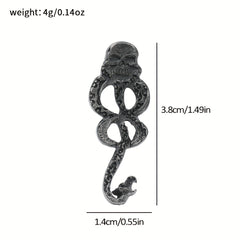 Vintage Snake Brooch Gothic Punk Jewelry