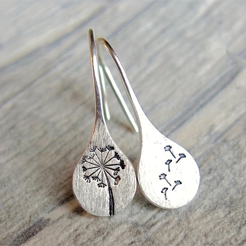 Dandelion Earrings Engagement Alloy Pendant Jewelry