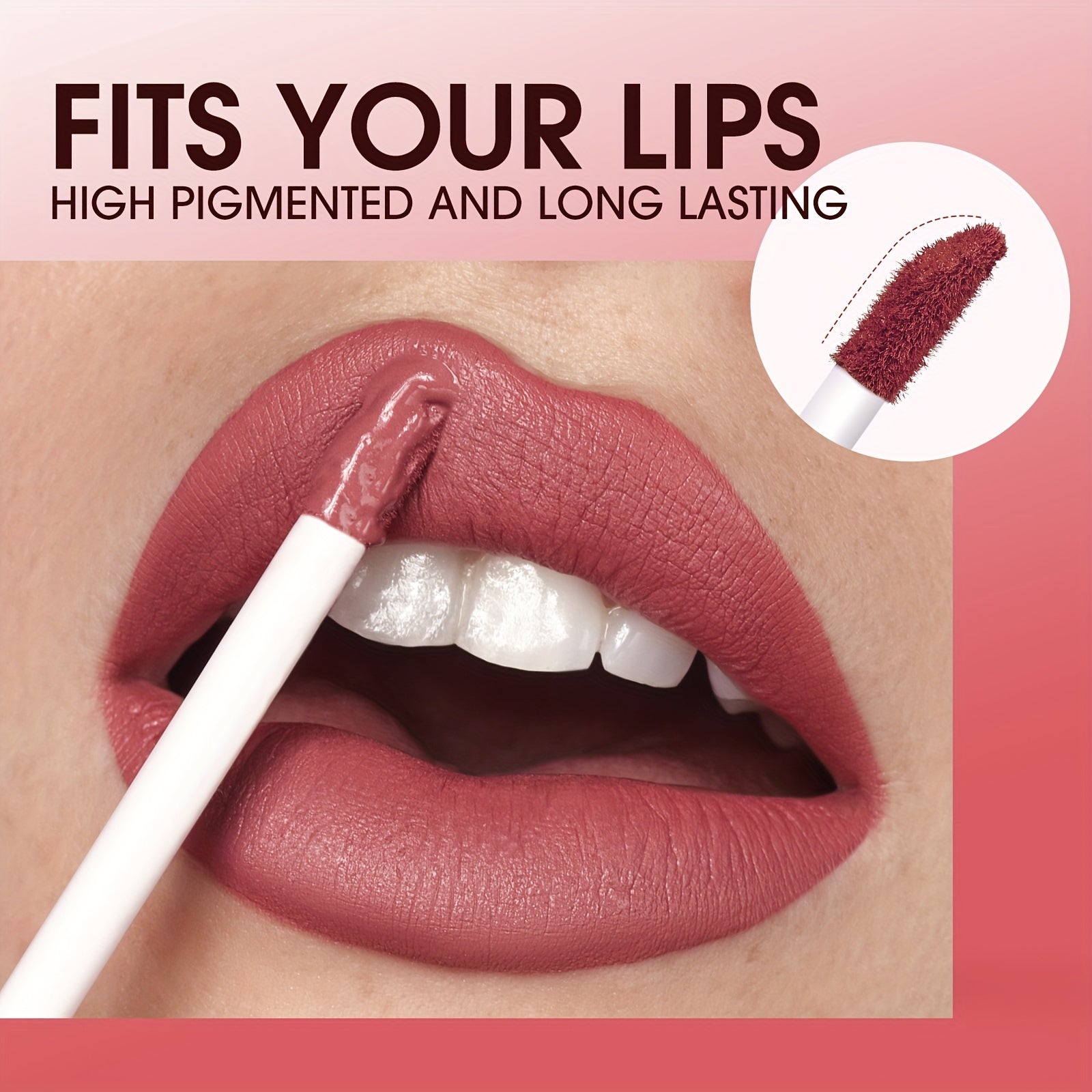 Matte Nude Lip Gloss Velvet Liquid Lipstick Long Lasting Makeup