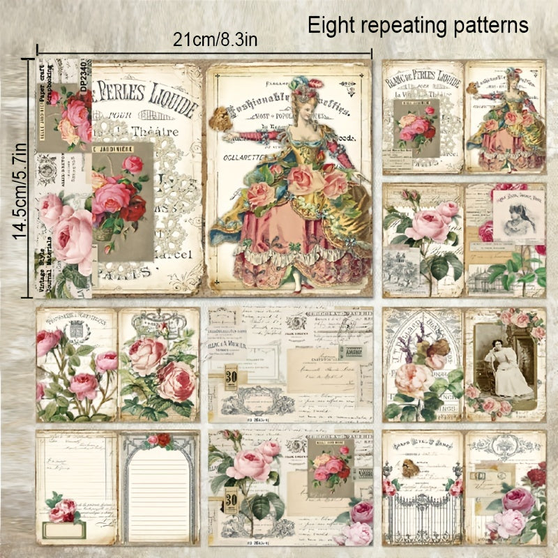 8pcs A5 DIY Photo Album Scrapbook Background Paper