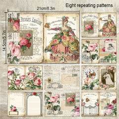 8pcs A5 DIY Photo Album Scrapbook Background Paper