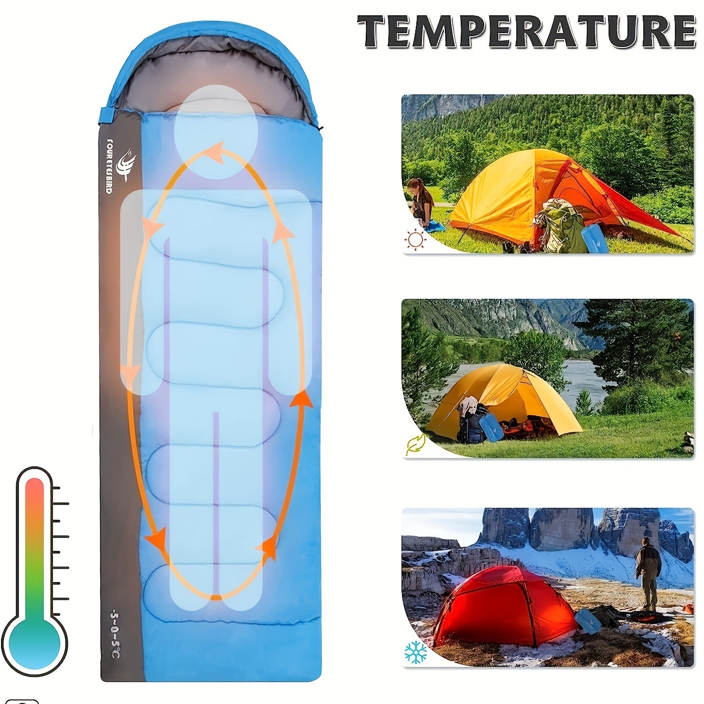 Single Sleeping Bag Constant Temp Outdoor Travel Hotel
