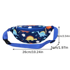 Cartoon Unicorn Dinosaur Kids Waist Bag