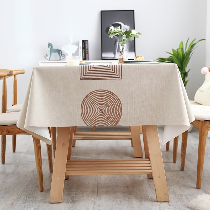 Nordic Style PVC Table Cover Waterproof Scald-proof Tablecloth