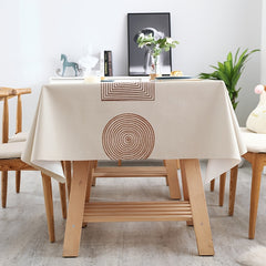Nordic Style PVC Table Cover Waterproof Scald-proof Tablecloth