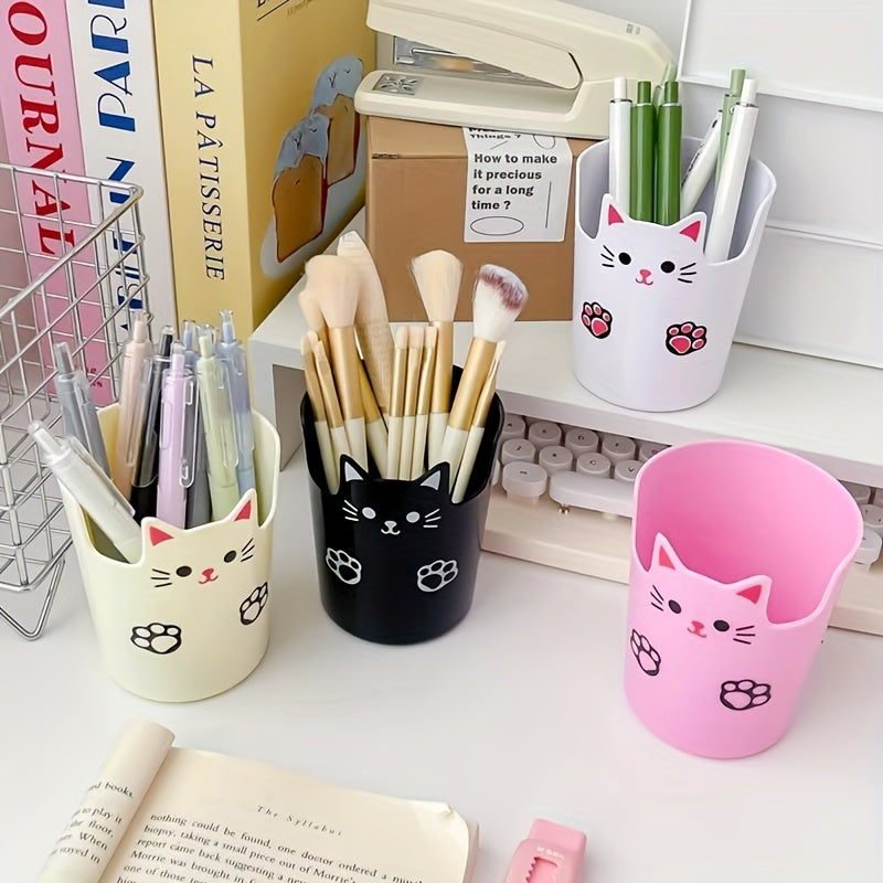 Desktop Pen Holder Cartoon Large capacity Student Makeup Storage Box