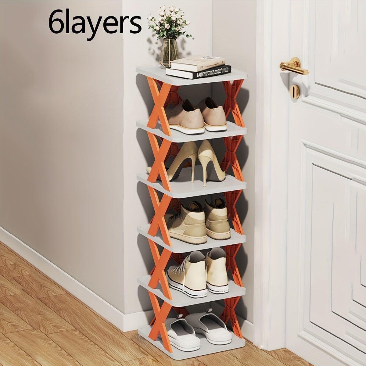 Foldable Shoe Shelf Indoor Space Saving Shoe Rack