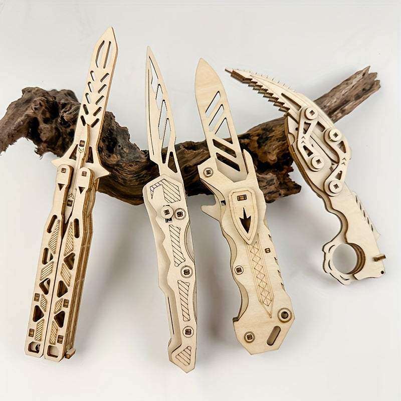 3D Wooden Puzzle DIY Model Halloween Christmas Toy Gift