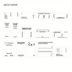 15pcs Pattern Note Paper DIY Decor Material for Message Note Book