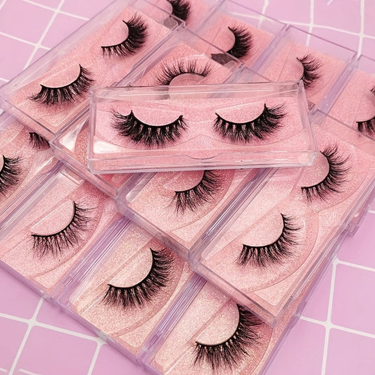 3D Faux Mink Eyelashes Natural Thick Long Curling