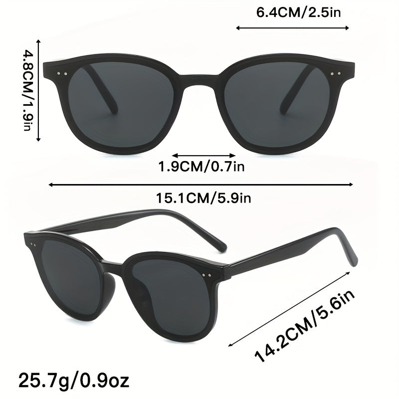 Round Sunglasses Classic Rivet Vintage Retro Shades UV400