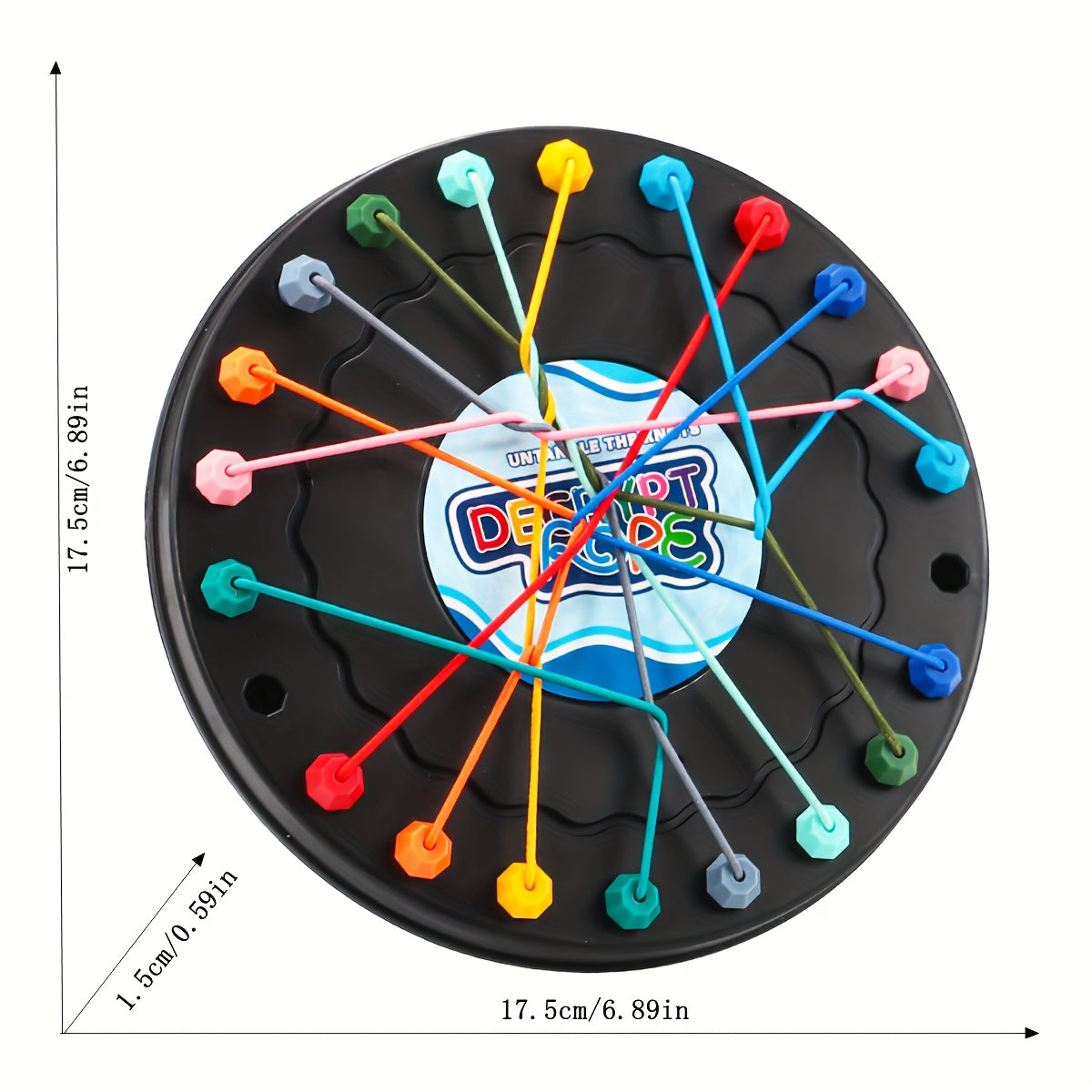 Kids Brain Teaser Rope Toy for Ages 3-6