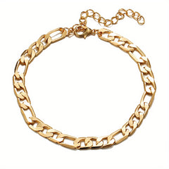Golden Silvery Beach Anklet