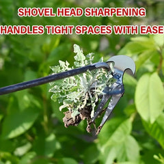 2pcs Manganese Steel Weed Puller Dual Purpose Weeder