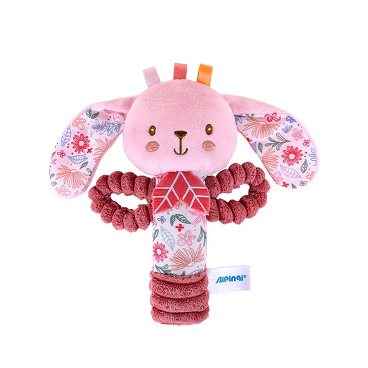 Soft Stuffed Animal Hand Shake Rattle Toys for Newborns - Baby Shower Gift