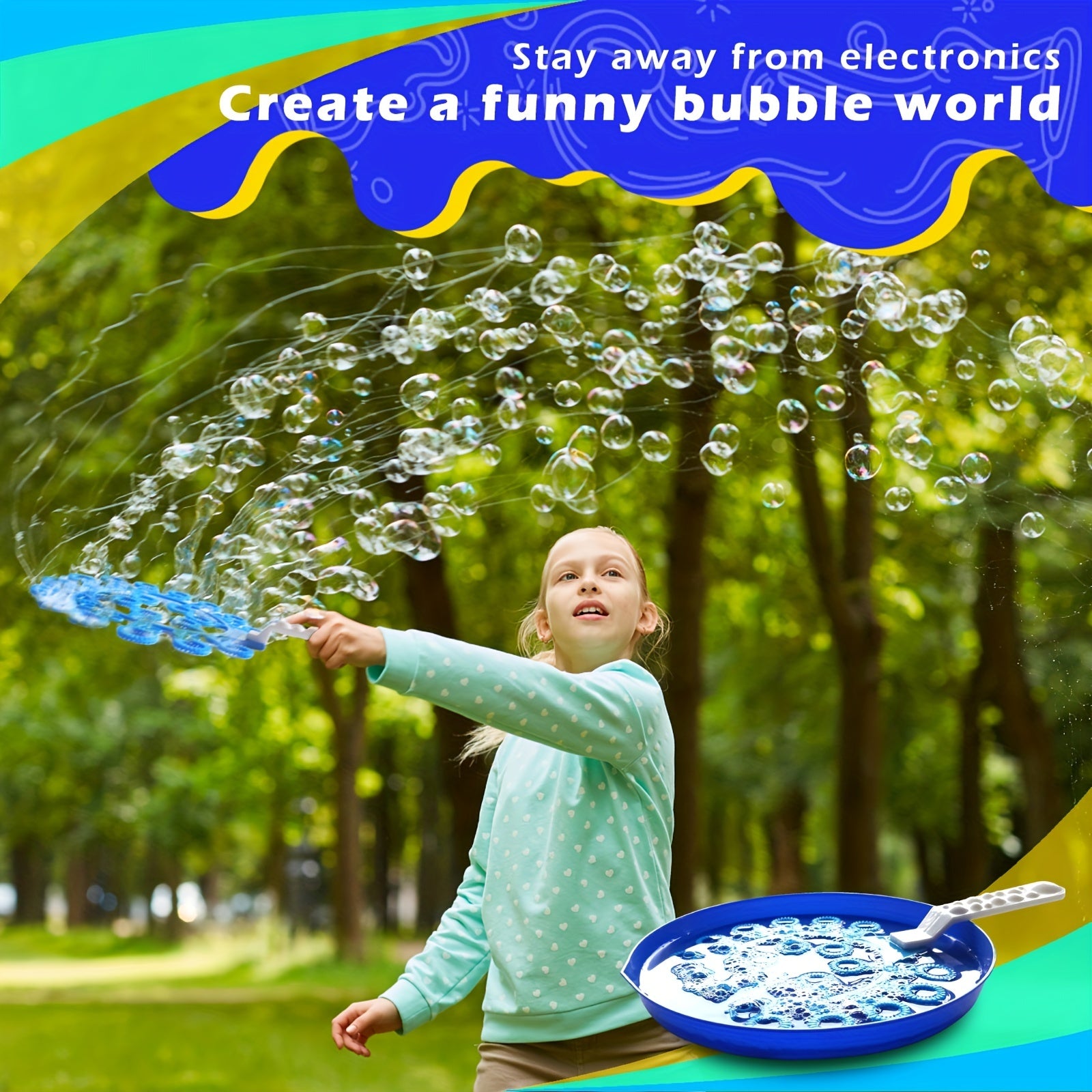 DIY Giant Bubble Wands Set Random Colors Outdoor Fun Party