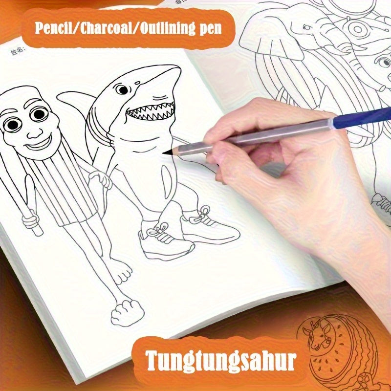 Italian Brainrot Animals Drawing Book - Sahur Game Themes