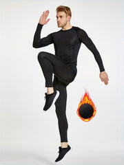 Men's Quick Drying Compression Shirt & Leggings Set