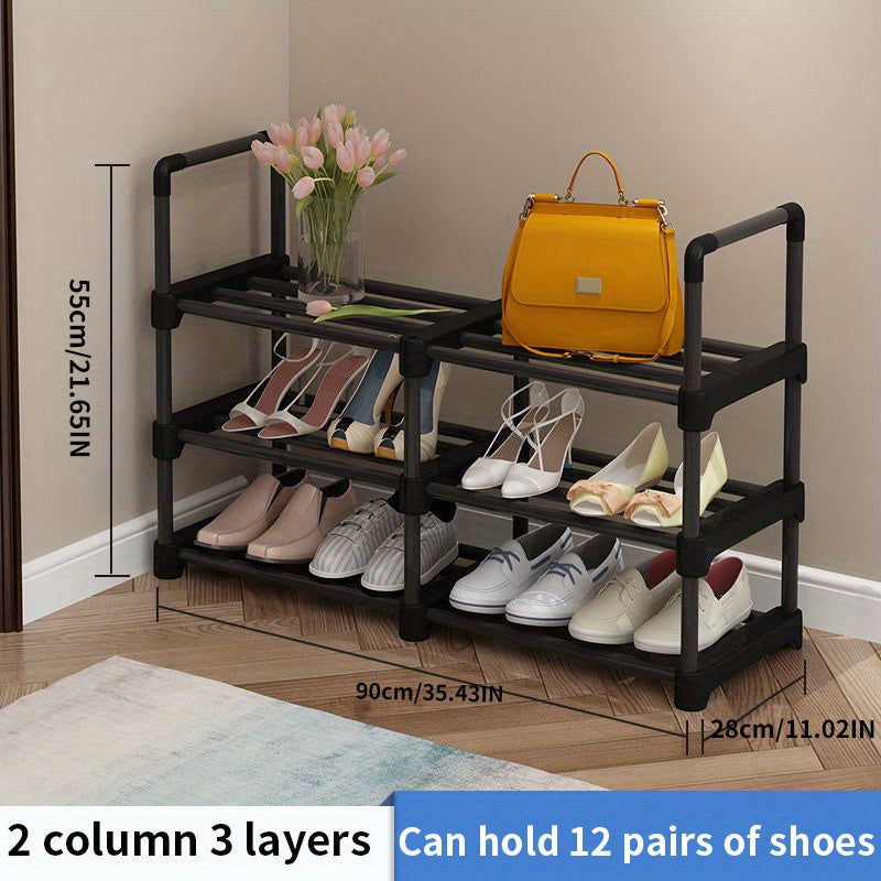 Double Row Shoe Rack Large Capacity Shoe Storage Organizer