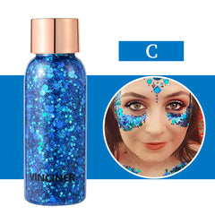 Mermaid Glitter Body Gel Set Long Lasting Sparkling Cream