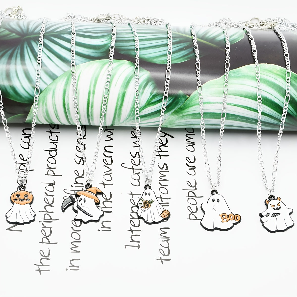 Halloween Ghost Dress Up Necklace for Girls