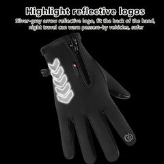 Men's Cycling Motorcycle Gloves - Non Slip Warm Thickening