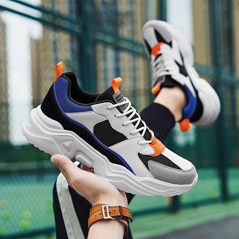 Men's Breathable Mesh Lace Up Sneakers