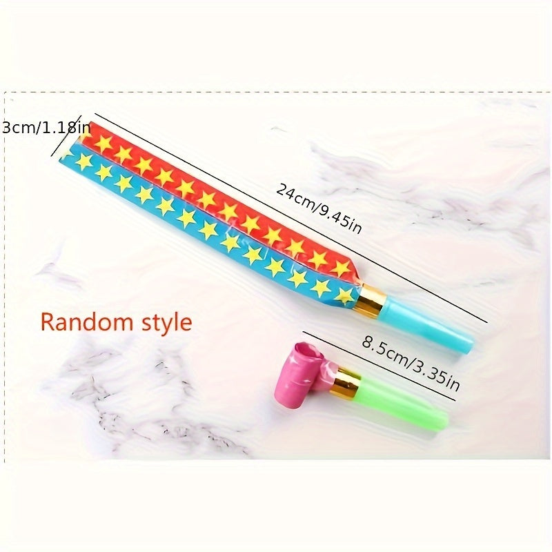 1pc Blowout Whistles Funny Party Blowouts Blowers Holiday Cheering Props