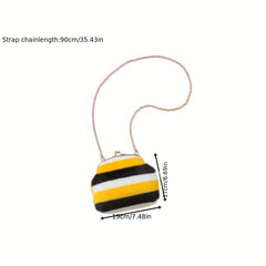 Plush Chain Crossbody Bag Children's Shoulder Bag Coin Purse