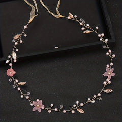 Opal Crystal Hair Vine Bridal Headpiece