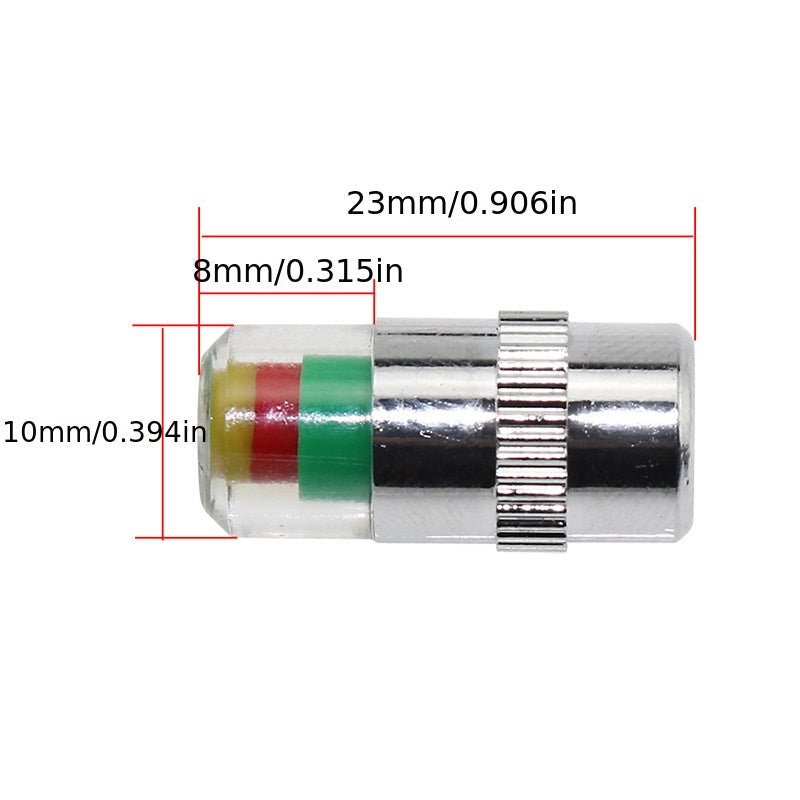 Tire Pressure Gauge Sensor with Alarm Monitoring Valve Cover
