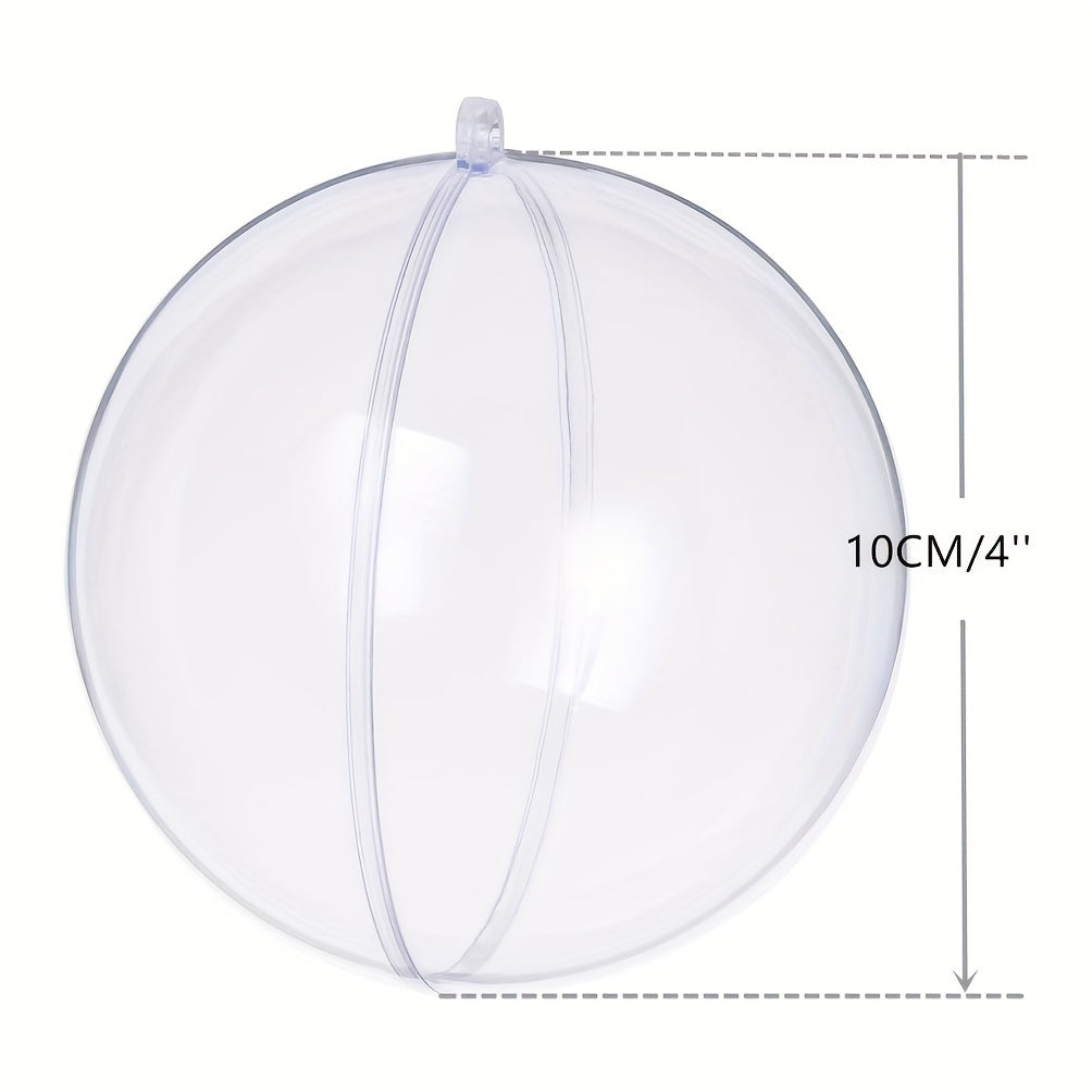 Refillable Transparent Plastic Ornament Balls DIY Decorations