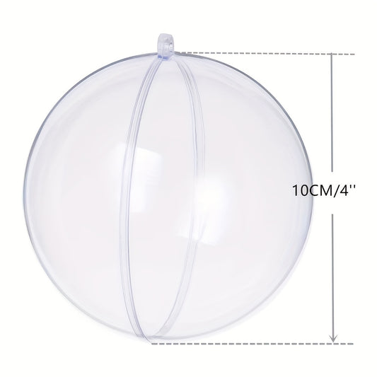 Refillable Transparent Plastic Ornament Balls DIY Decorations