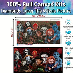 Halloween Horror Diamond Art Painting Kit for Adults