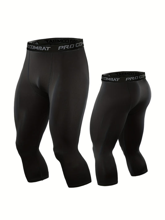 Compression Leggings for Sports & Yoga, Quick Drying Tight Fitness Pants