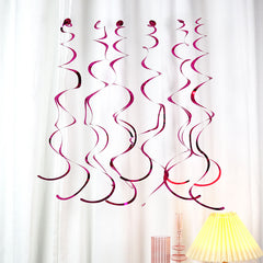 6pcs Spiral Party Charm Decorations - Room & Birthday Party Decor