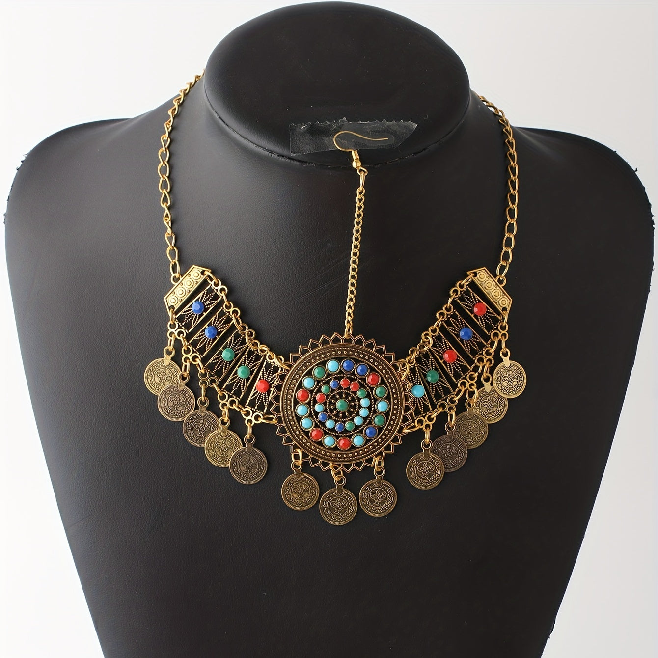 Bohemian Gemstone Head Piece Hair Accessory for Women