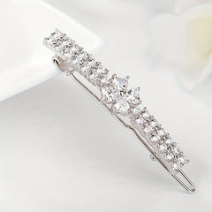 Flower Zircon Hair Clip Side Clip Bangs Clip Head Jewelry Hair Accessories
