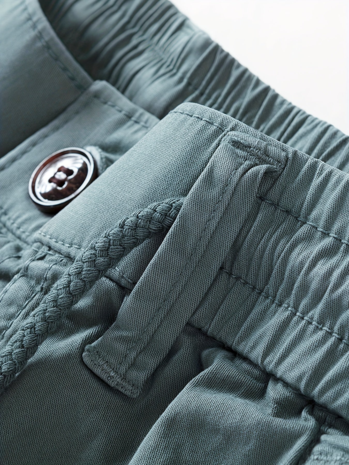 Comfy Men's Solid Shorts with Elastic Waist for Summer Workouts
