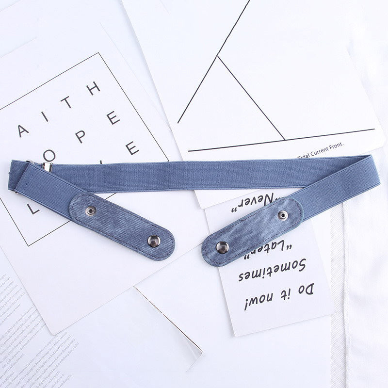 Invisible Elastic Belt for Jeans Easy Belts Women Men Stretch