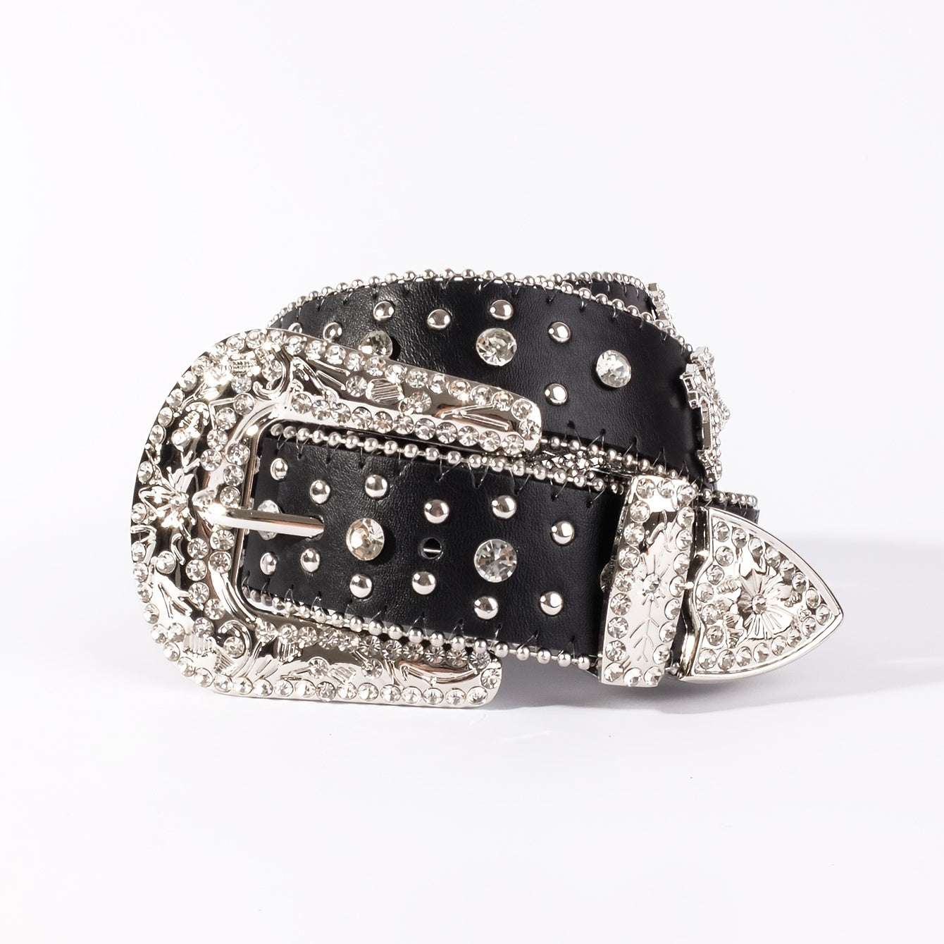 Punk Rhinestone Belt Western Cowgirl Cowboy Jewelry Funky Y2K Belt
