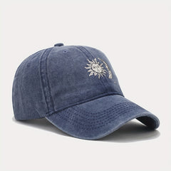 Sun And Moon Print Baseball Cap Retro Outdoor Sunshade Hat