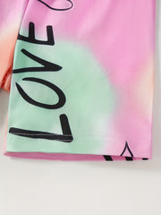 Girls' Tie Dye Print Casual Shorts