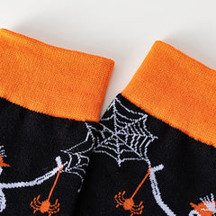 Halloween Cartoon Cotton Mid-calf Socks for Men and Women