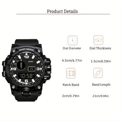 Large Dial Sports Electronic Watch for High School Boys
