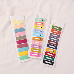 10pcs Square Hair Clip Summer Side Clips for Baby Girls