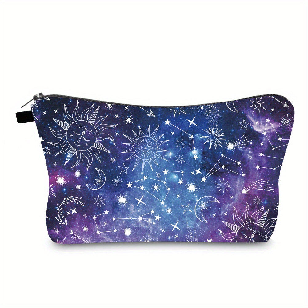 Patterned Cosmetic Bag Toiletry Pouch for Travel Women Girls Makeup Accessories