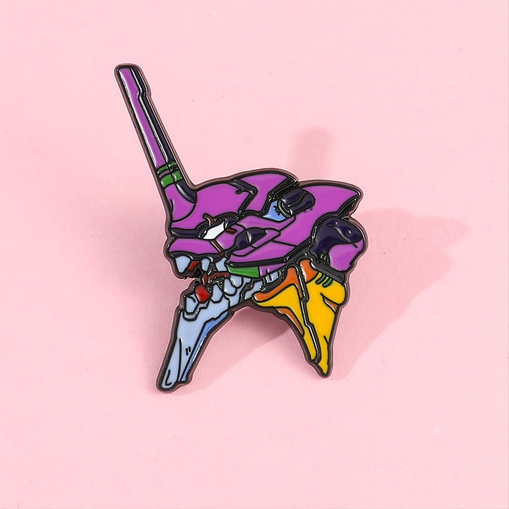 Mecha Brooch Japanese Anime Enamel Pin Hat Accessories