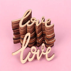 18pcs Wedding LOVE Party Confetti Decoration Wooden Sign